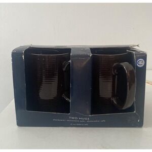Thomas O'Brien Vintage Modern Stoneware Set Of 2 Brown Coffee Mug S7191220